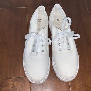 White Canvas Sneakers